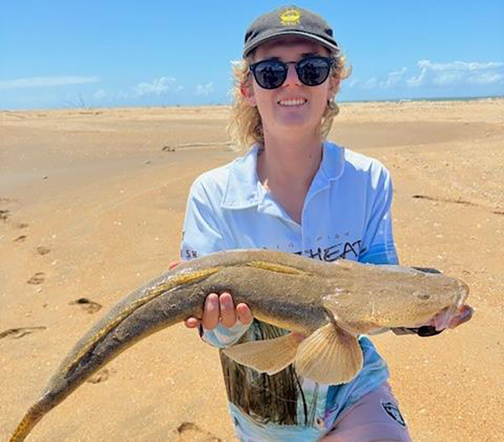 Brenton Catasti with a ripper 77 cm flathead.