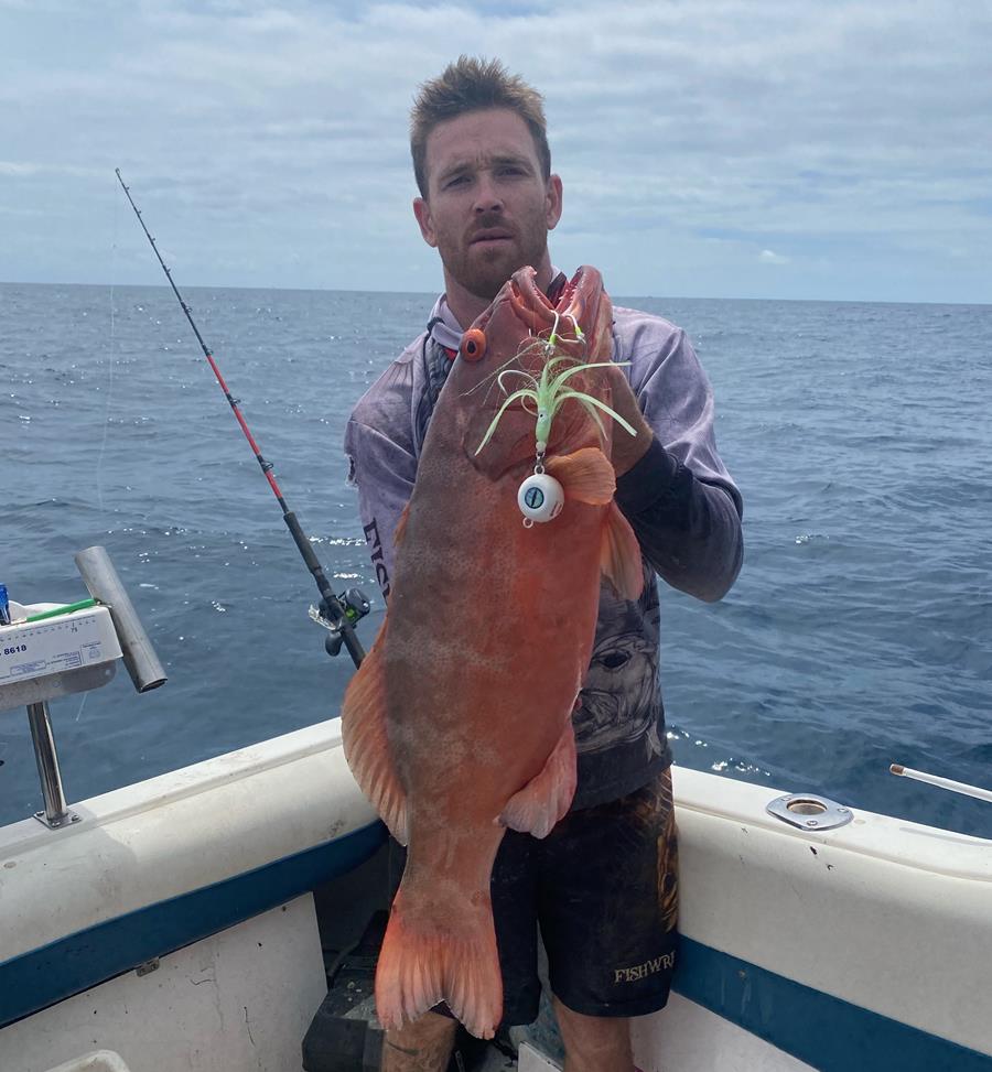 Dylan Taylor with a cracking 5.8kg trout.
cracking catches fishing