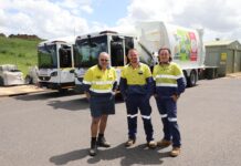waste and recycling team bin collection