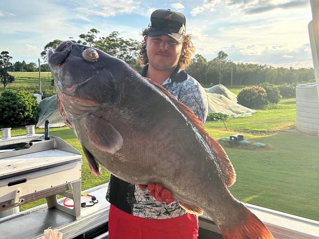 Ned Jenner with a cracking bar cod.
fishing holiday period