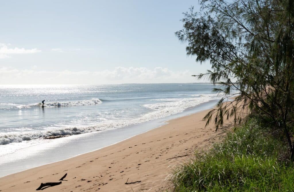 Beach report scattered showers