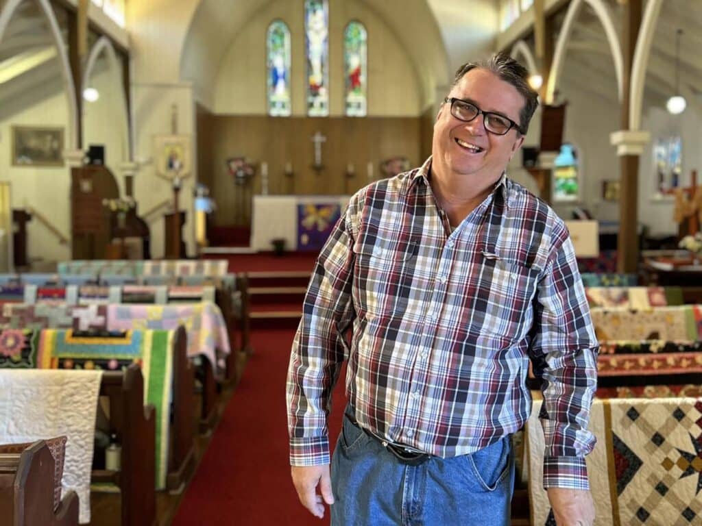 Coordinator and local historian Scott Stedman 