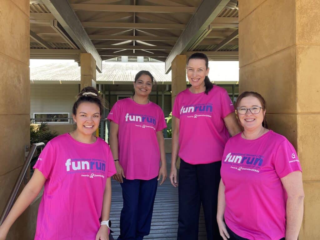 Ash Guddemane, Sarah Thomspson, Crystal Peach and Julie McGuiness will be taking part in the 2024 Fun Run