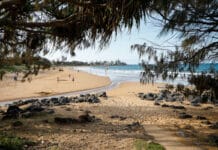 Craig Holden advises both swimmers and board riders to hit the beaches in the morning as moderate winds make for slightly choppy conditions.