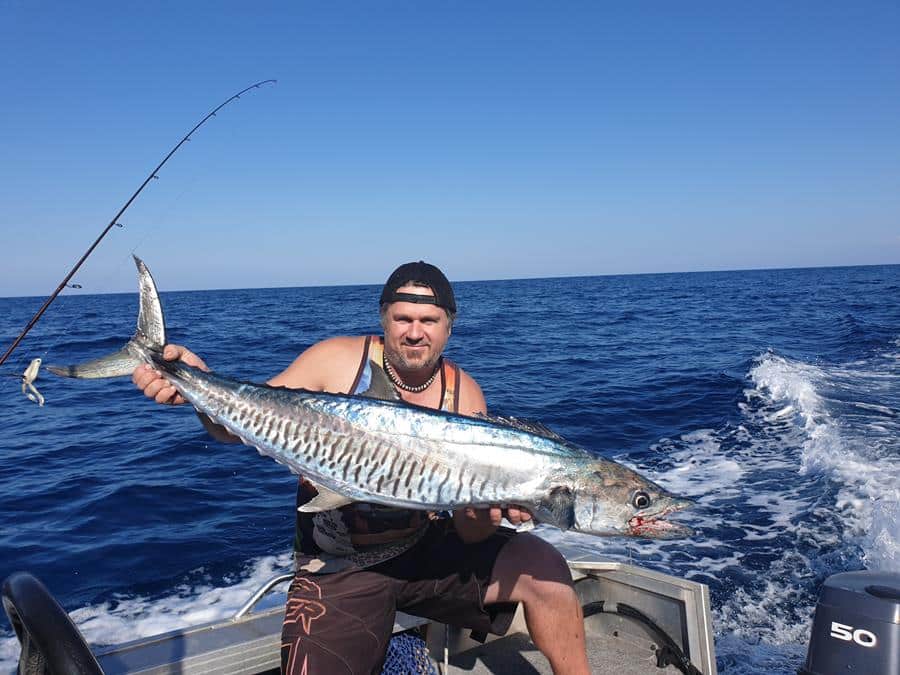 Shane Woods with a solid spanish mackerel