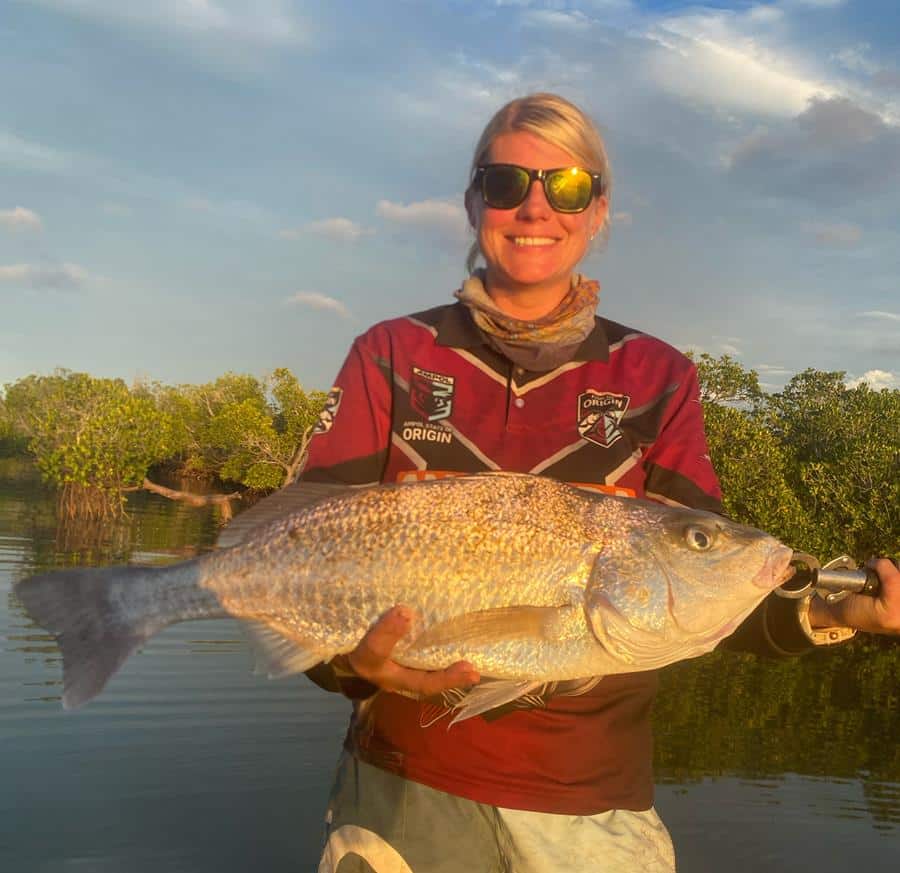 Kauri Engstrom with a massive grunter.