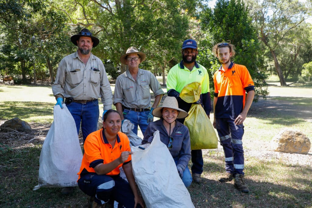 As part of Clean Up Australia activities, Council's Natural Areas team met with Yourtown trainees to remove litter from Queens Park.