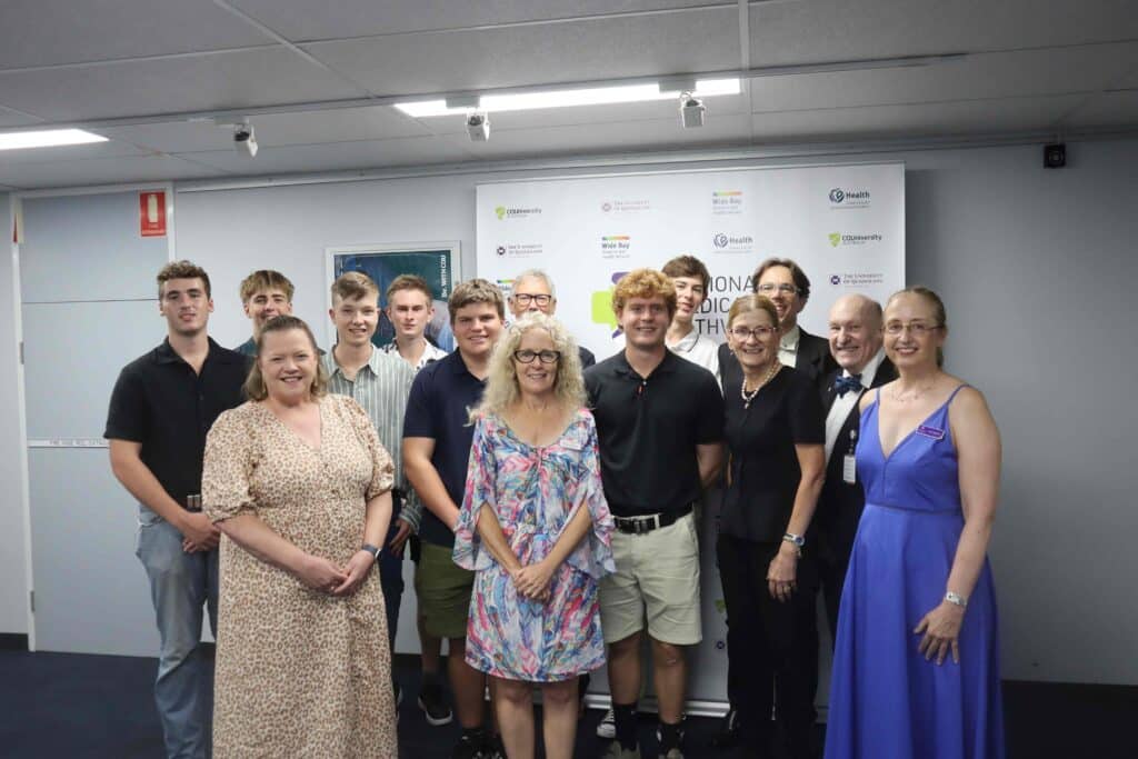 The Wide Bay region has welcomed its biggest ever cohort of first-year medical students as part of the Regional Media Pathway (RMP) program
Pathway collaborators, students, parents and community gathered to celebrate the occasion at the CQUniversity Bundaberg campus on Thursday, 13 March.