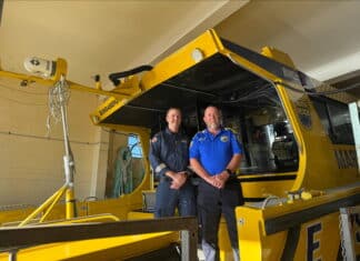 Father and son duo, Erwin and Andrew, joined LifeFlight to help two passengers, Joan and Guy, to safety.