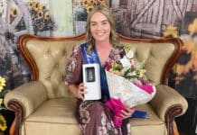 2025 Childers Showgirl Meg Williams won the sub-chamber finals in Gayndah over the weekend and is now heading to the state finals in Brisbane.