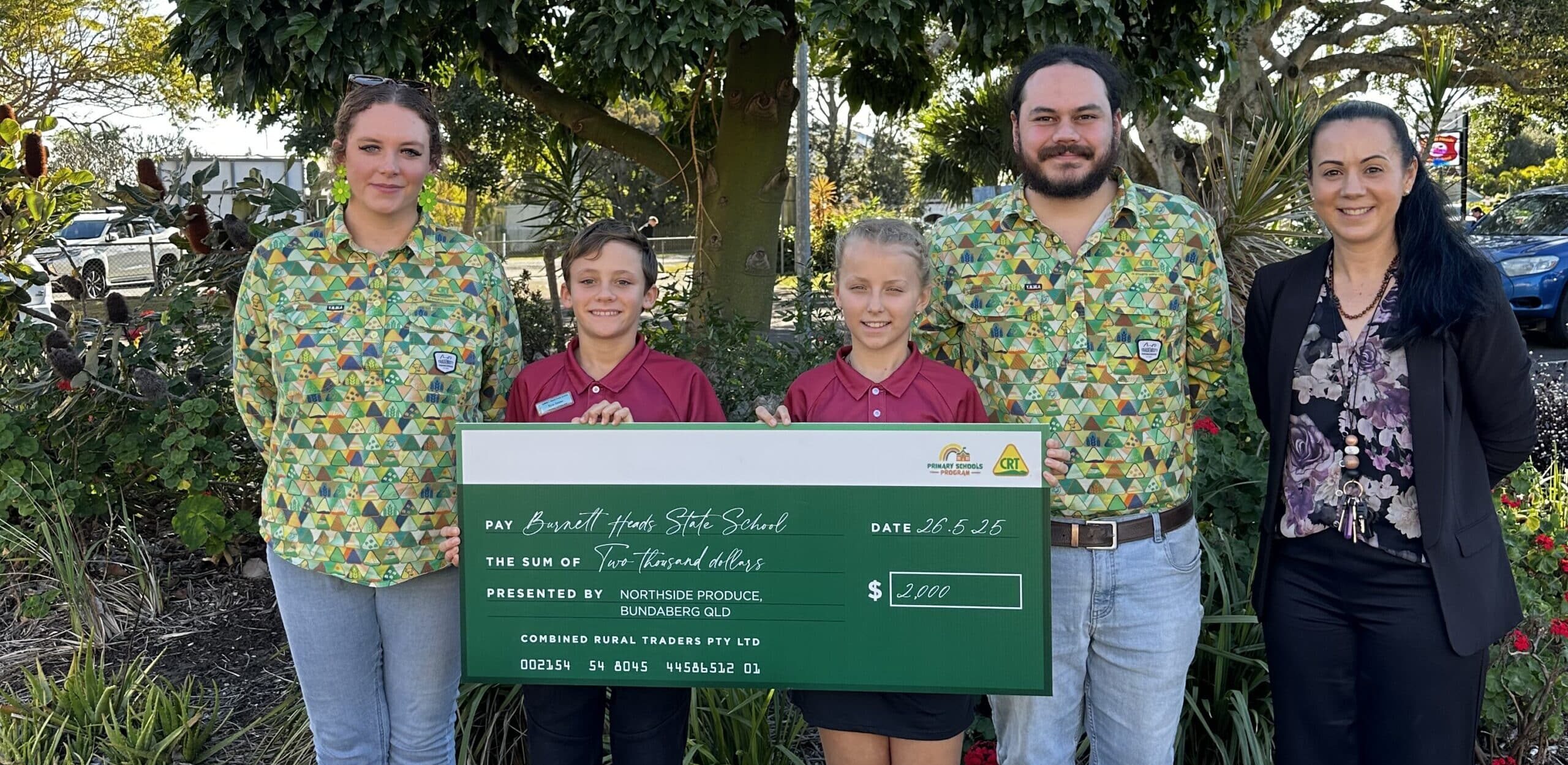 Burnett Heads State School is one of 25 successful applicants receiving a $2,000 grant as part of the 2025 CRT program.